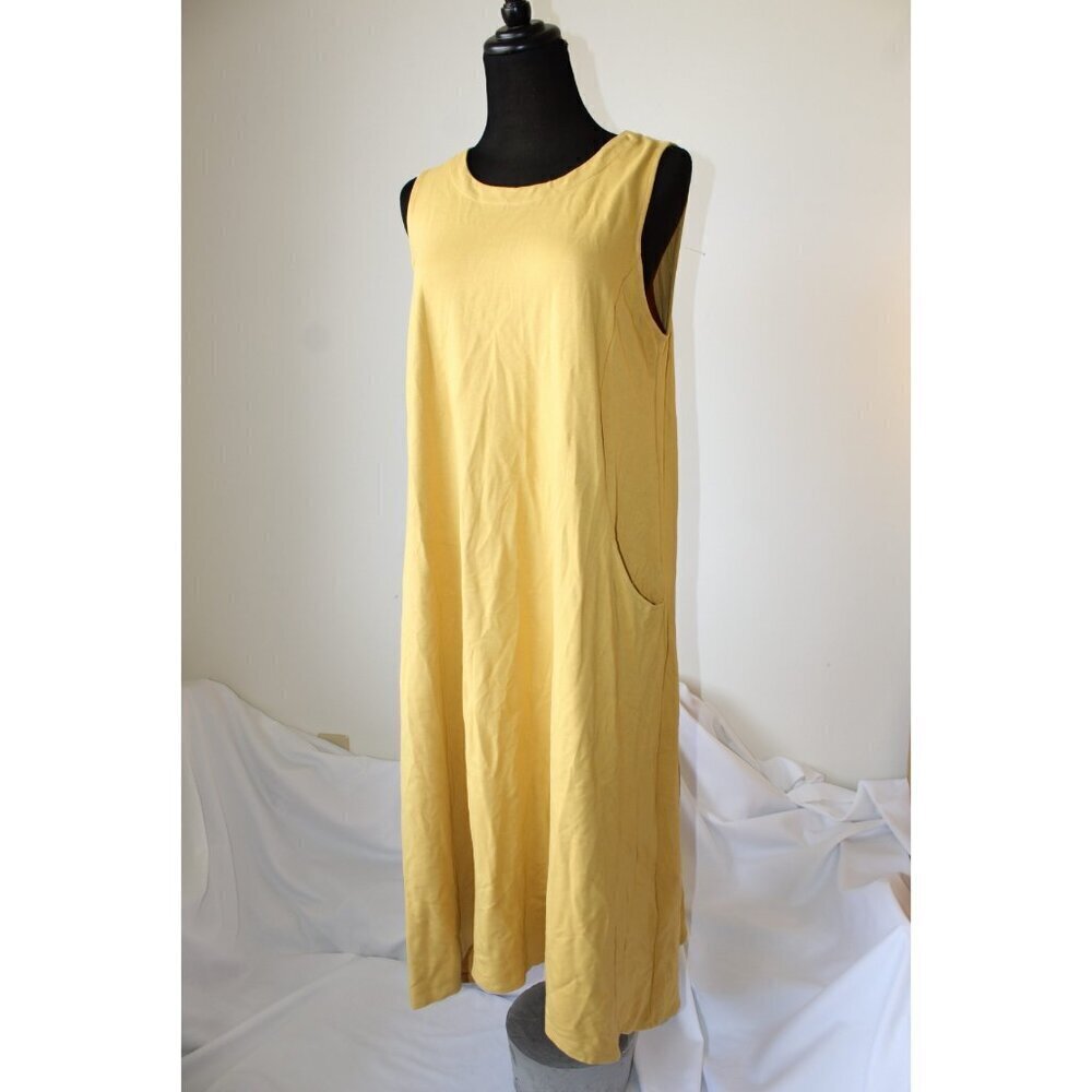 J. Jill Wearever Collection A-line Chamomile Maxi Dress Large Pockets Fall Comfy - Picture 8 of 9